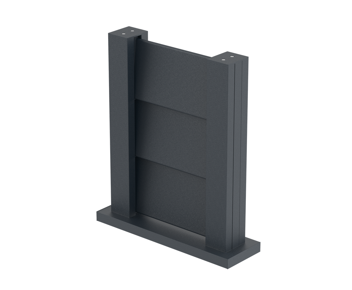 Plotová vzorka 0,3x0,4m samostatne stojaca pre žalúziové lamely FG/L8x120