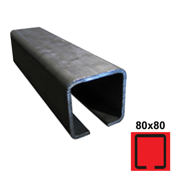 Profil vodiaci spodný Fe, 80x80x5mm, L3m