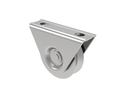 Kladka pojazdu - komplet - V, INOX, D80