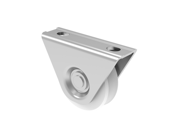 Kladka pojazdu nylonová - komplet - V, INOX, D60