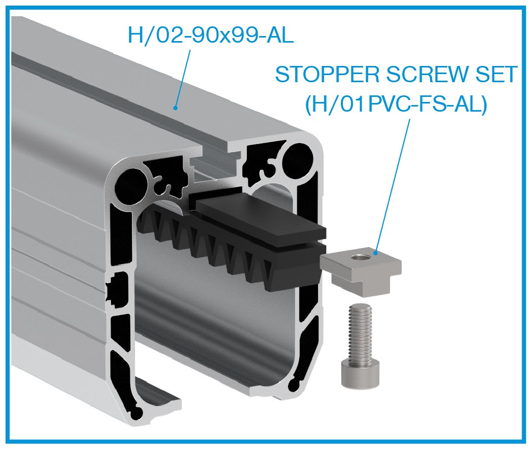 Profil vodiaci spodný AL, 90x99, L6m