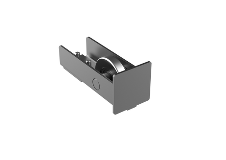 Koliesko dojazdové s krytkou Zn, profile 80x80, antracit