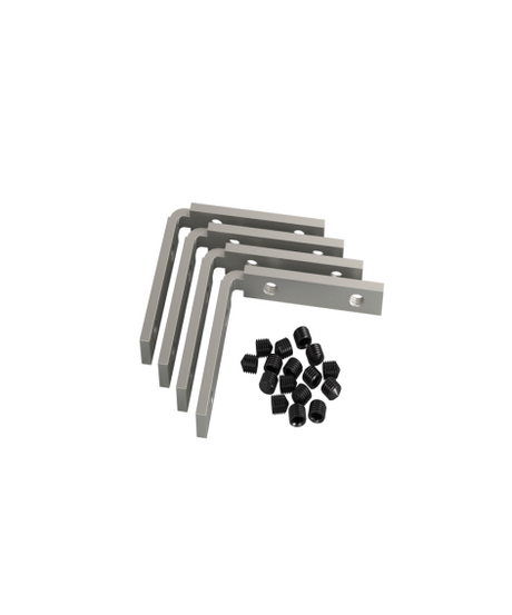 Zárubňový profil pre sklenené dvere "L"