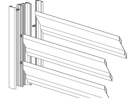Hliníkový adaptér 64x38-6000mm pre žalúzie do 46mm