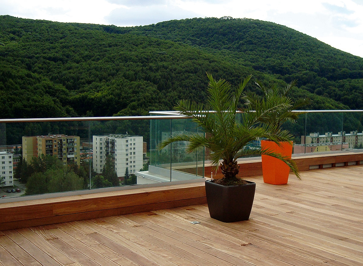 Celosklenené zábradlie v AL profile, 2500x1000mm