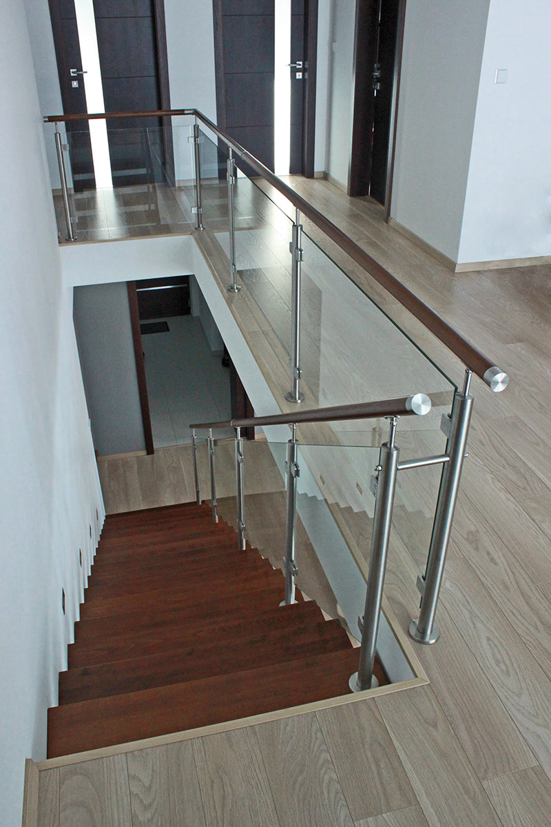 Stĺpik, vrchné kotvenie - obojstranný 180° AISI304