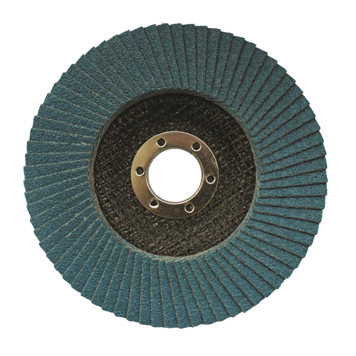 Flap grinding discs for stainless steel, D125, d22,2, t7,25 mm,P60