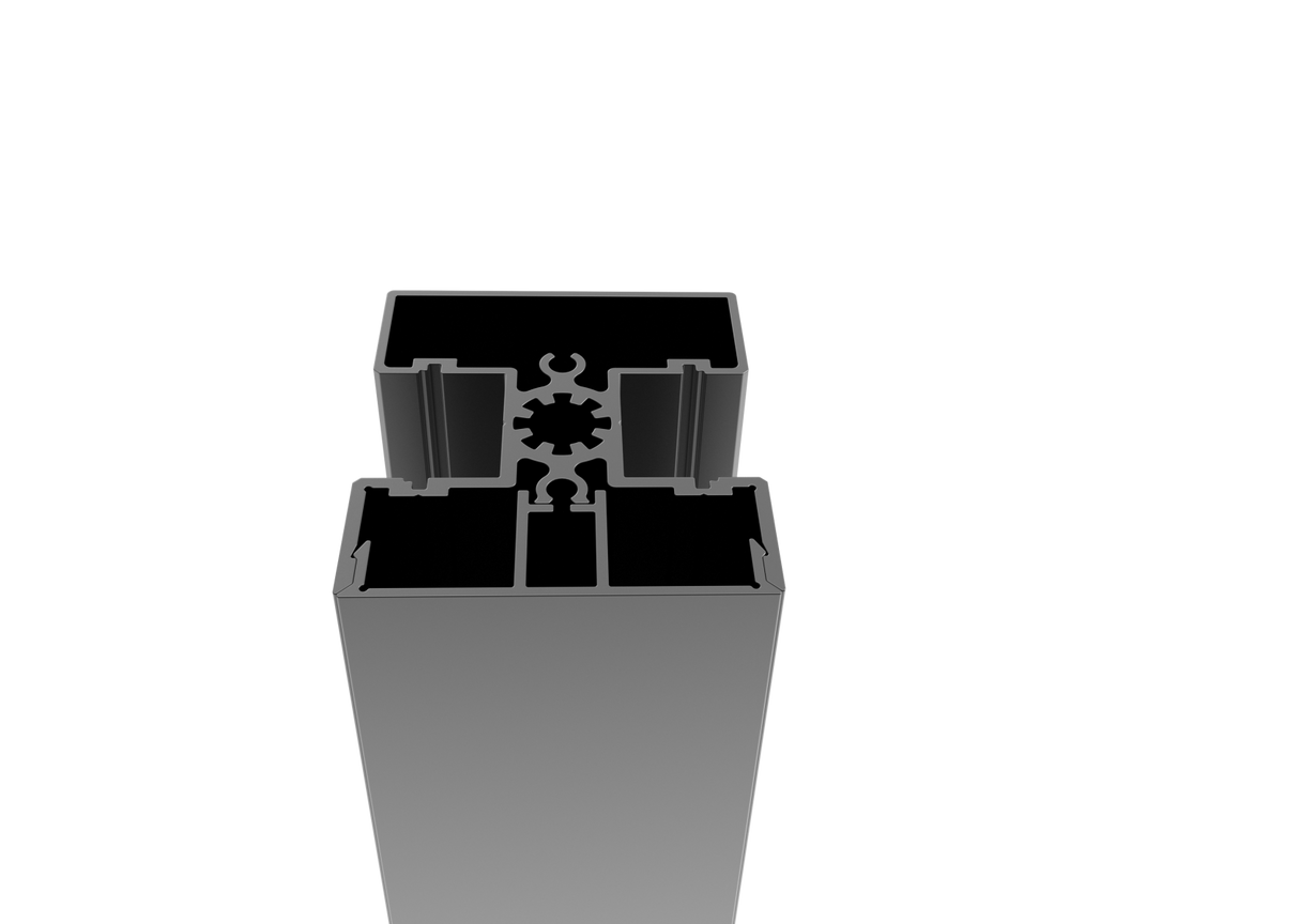 Hliníkový plotový stĺpik 50x60-925mm R7016