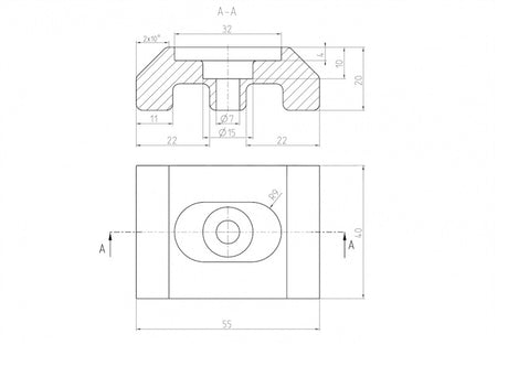 Úchyt na stĺpik 40x60mm PVC zelená