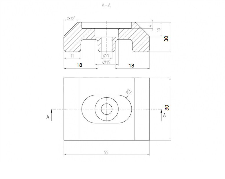 Úchyt na stĺpik 40x60mm PVC zelená