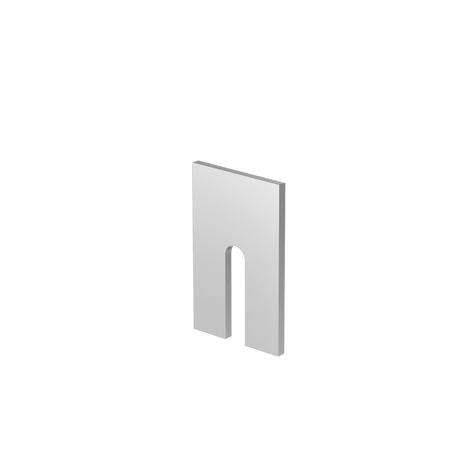 Top mount - glass drainage profile