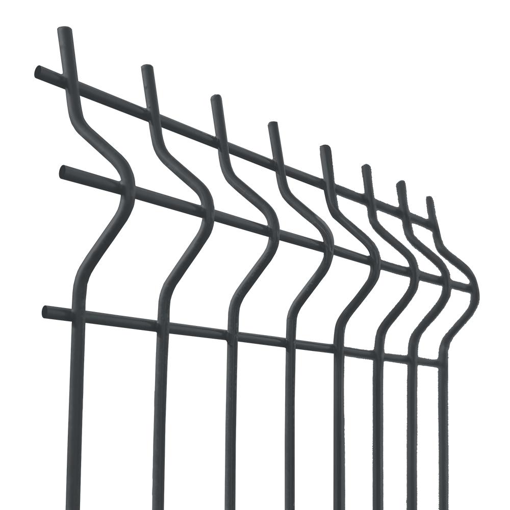 Zváraný plotový panel 3D ZnPVC 2500x830x4mm antracit
