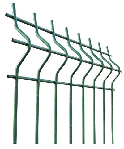 Zváraný plotový panel 3D ZnPVC 2500x1530x5mm zelená
