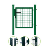 Bránka 1kr. ROUND ZnPVC 1000x1200mm, D60mm, zelená