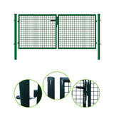Brána 2kr. ROUND ZnPVC 4000x1800mm, D60mm, zelená