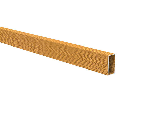Aluminum fence infill 20x40x1.2 - 6m - wood decor LIGHT OAK W02
