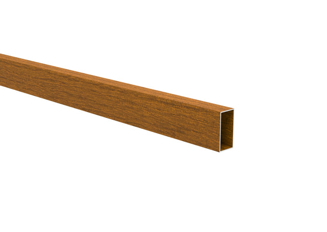 Aluminum fence infill 20x40x1.2 - 6m - wood decor GOLDEN OAK W03