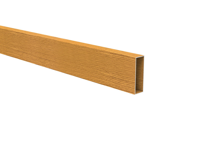 Aluminum fence infill 20 x 60 x 1.2 - 6.0 m - wood decor LIGHT OAK W02