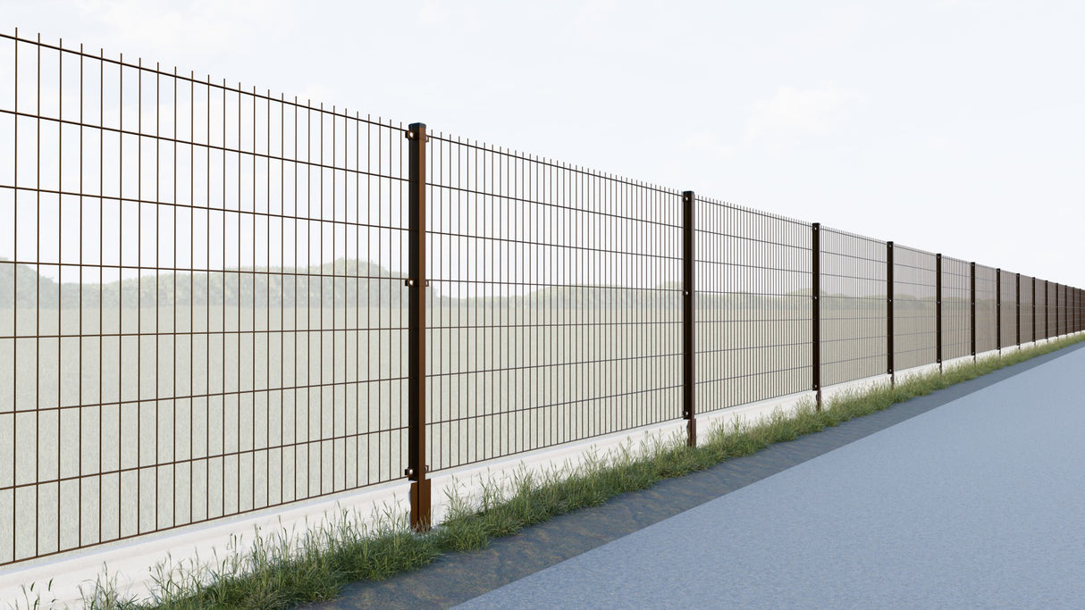 Zváraný plotový panel N2D 2500x1630mm D5/4/5mm hnedá