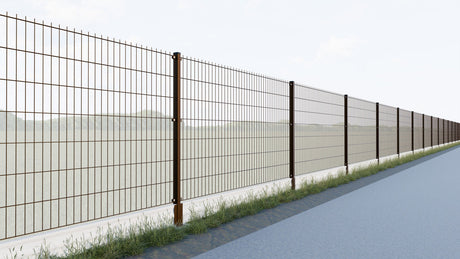 Zváraný plotový panel N2D 2500x1630mm D5/4/5mm hnedá