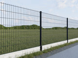 Galvanized Post 60x40mm with PVC Cap, 1800mm - Black Matt RAL 9005