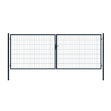 Brána 2kr. SQUARE ZnPVC 4000x1500mm, antracit