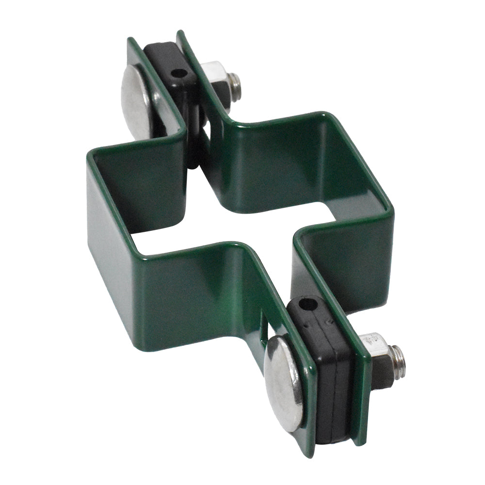 Objímka priebežná na stĺpik ZnPVC 60x40mm zelená