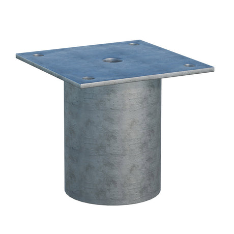 Nadstavec na zemnú skrutku plochý Zn 90x90x60mm