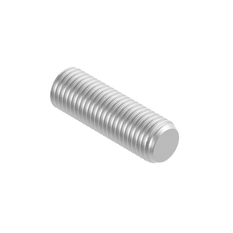Hexagon socket set screw with flat point, AISI304, M6x12