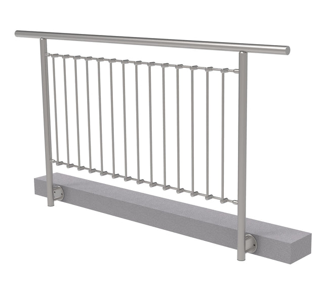 Zábradlie vertikal, BK- rovné AISI304, D42,4/d12ve