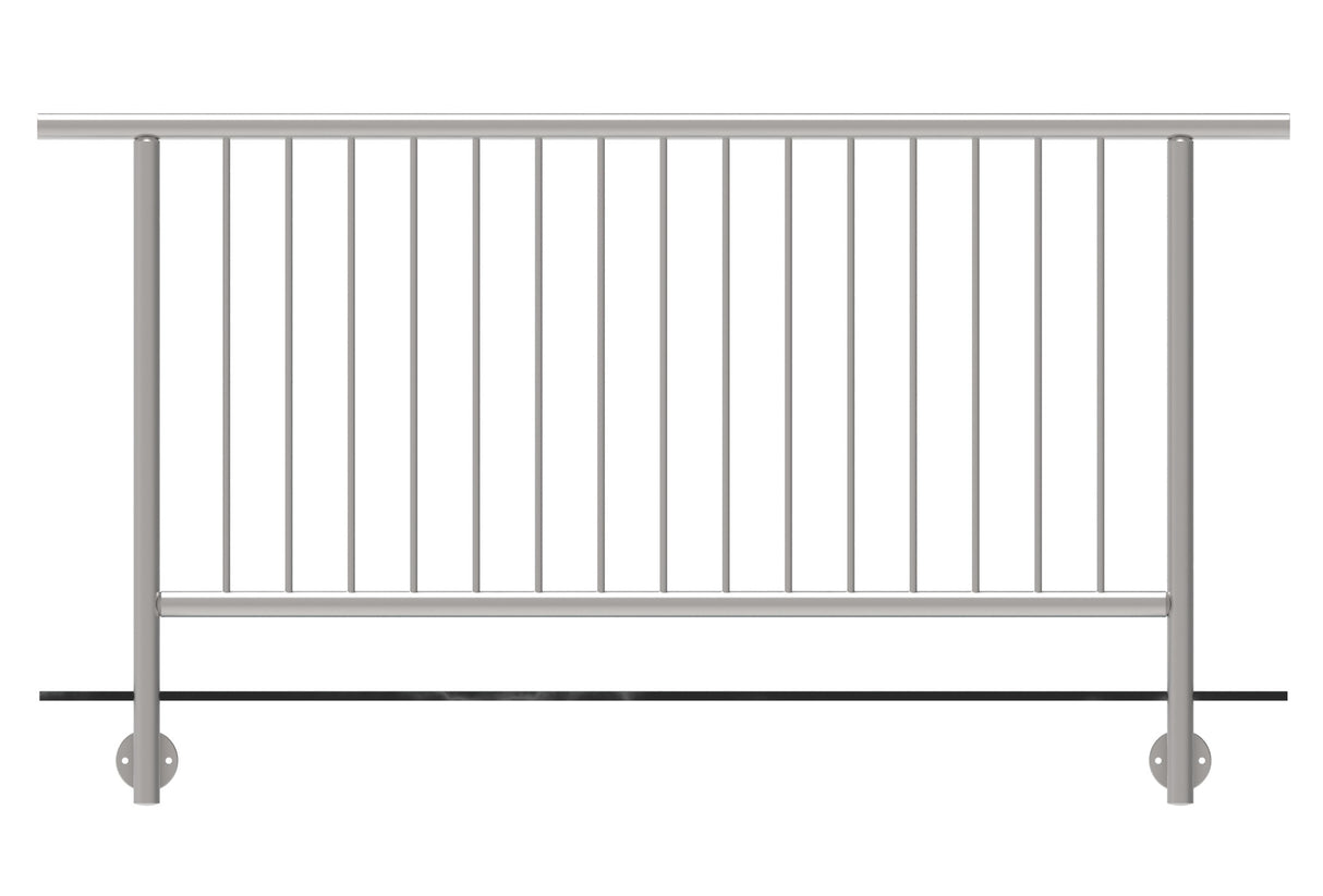 Zábradlie vertikal, BK- rovné AISI304, D42,4/d12ve