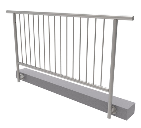 Zábradlie vertikal, BK- rovné AISI304, D42,4/d12ve