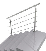 Nerezové zábradlie na schody, 1500x900mm, VS