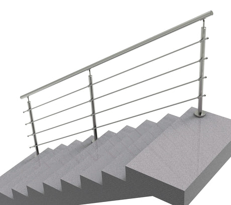Nerezové zábradlie na schody, 3000x900mm, VS, L