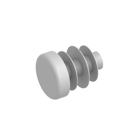 Záslepka - šedá PVC, d12mm