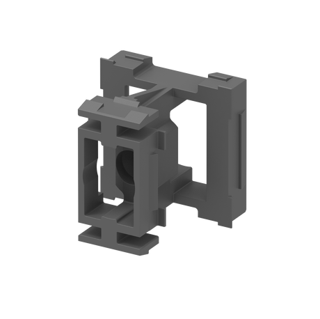 Click-lock connector for façade system with slats, 45 x 25 - 20 - Anthracite RAL 7016, 50pcs