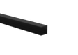 Aluminium fence adapter for 20 mm panels and facade system, 25 × 25 – 6.0 m – Black RAL 9005