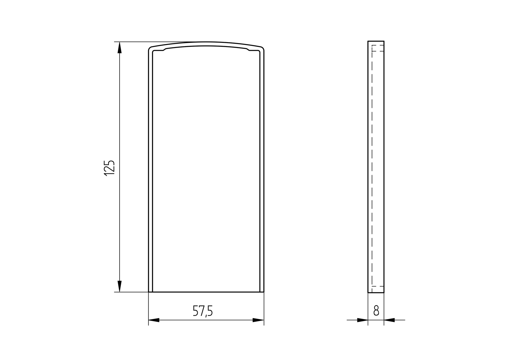 Záslepka pre profil AL/0004-ECO-6000-RAL 9005