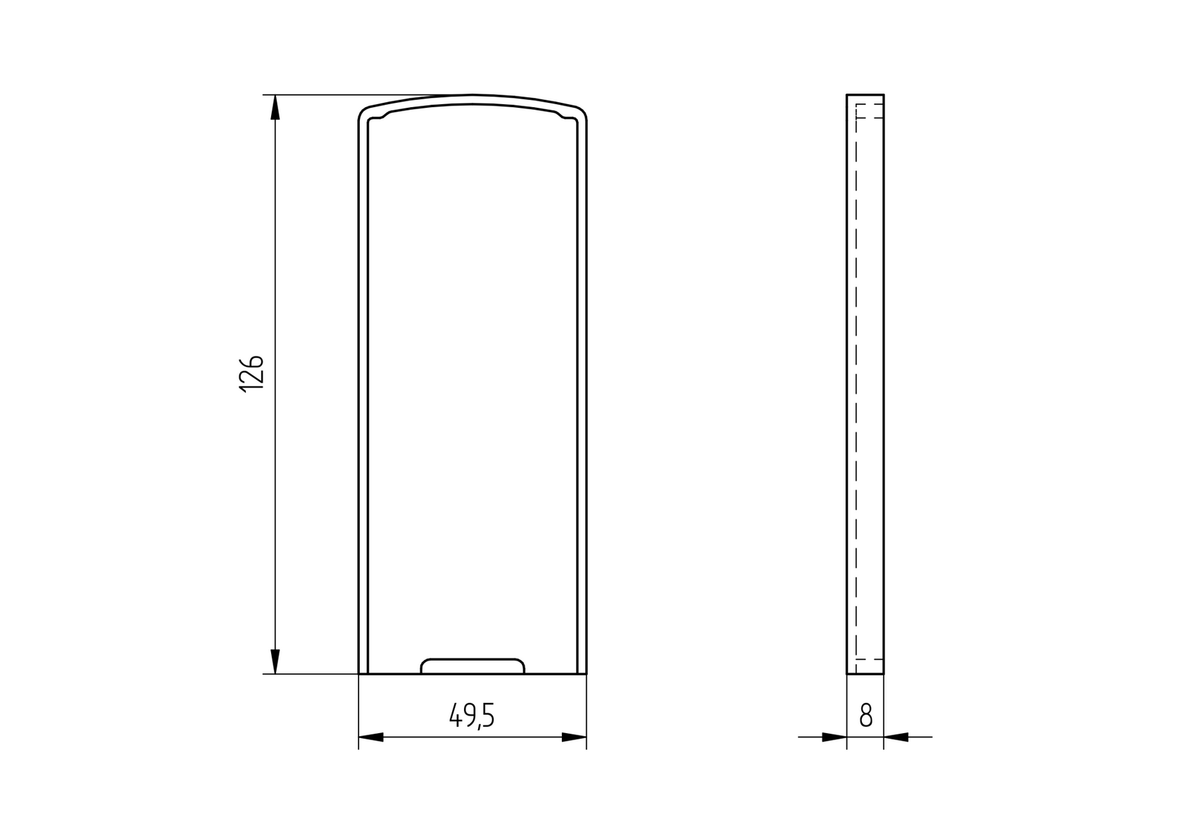 Záslepka pre profil AL/0004-6000-RAL 7016