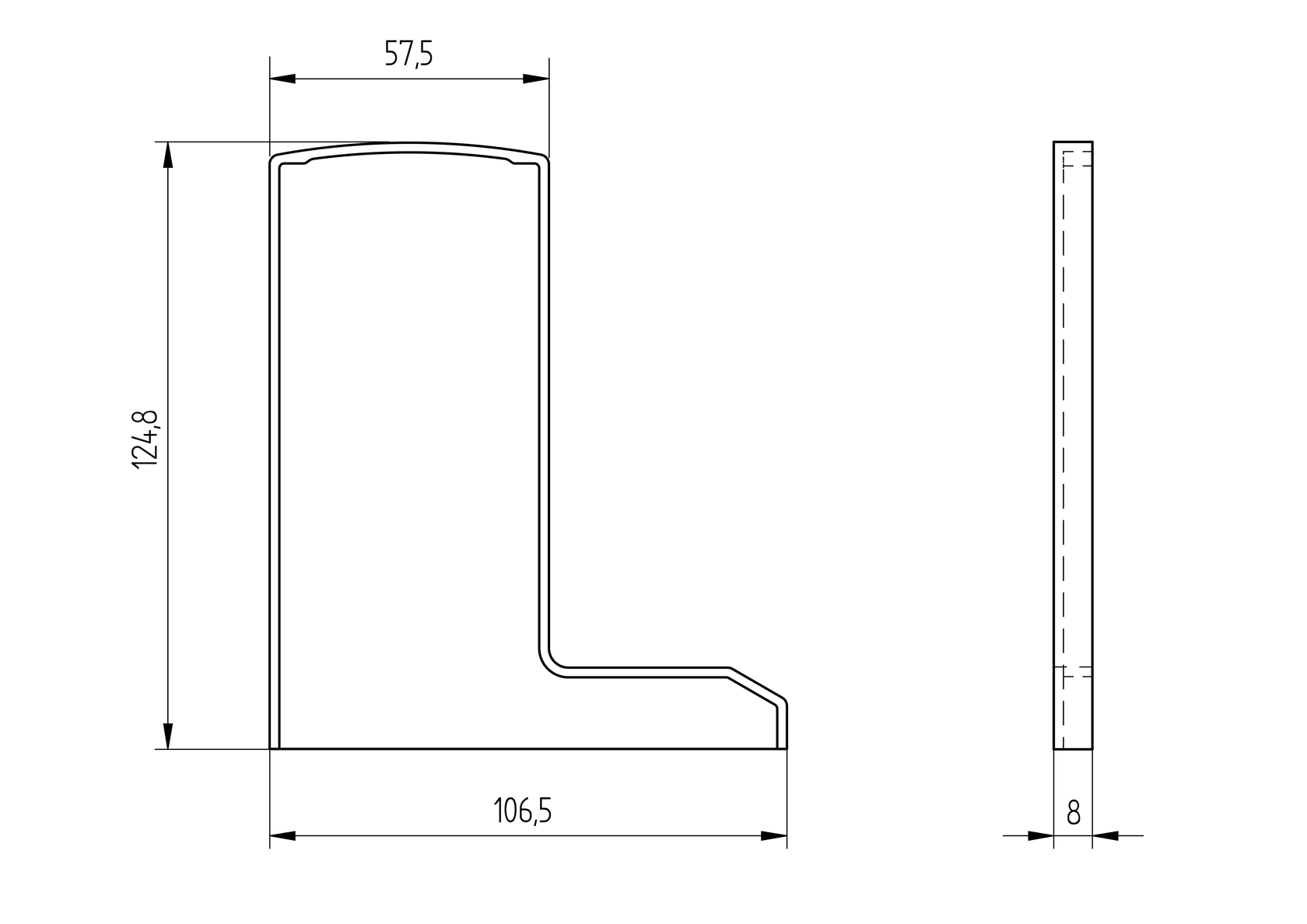 Záslepka pre profil AL/0006-ECO-RAL 9005