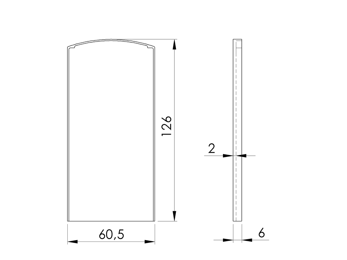 Záslepka pre profil AL/0004-LIGHT-S-EB