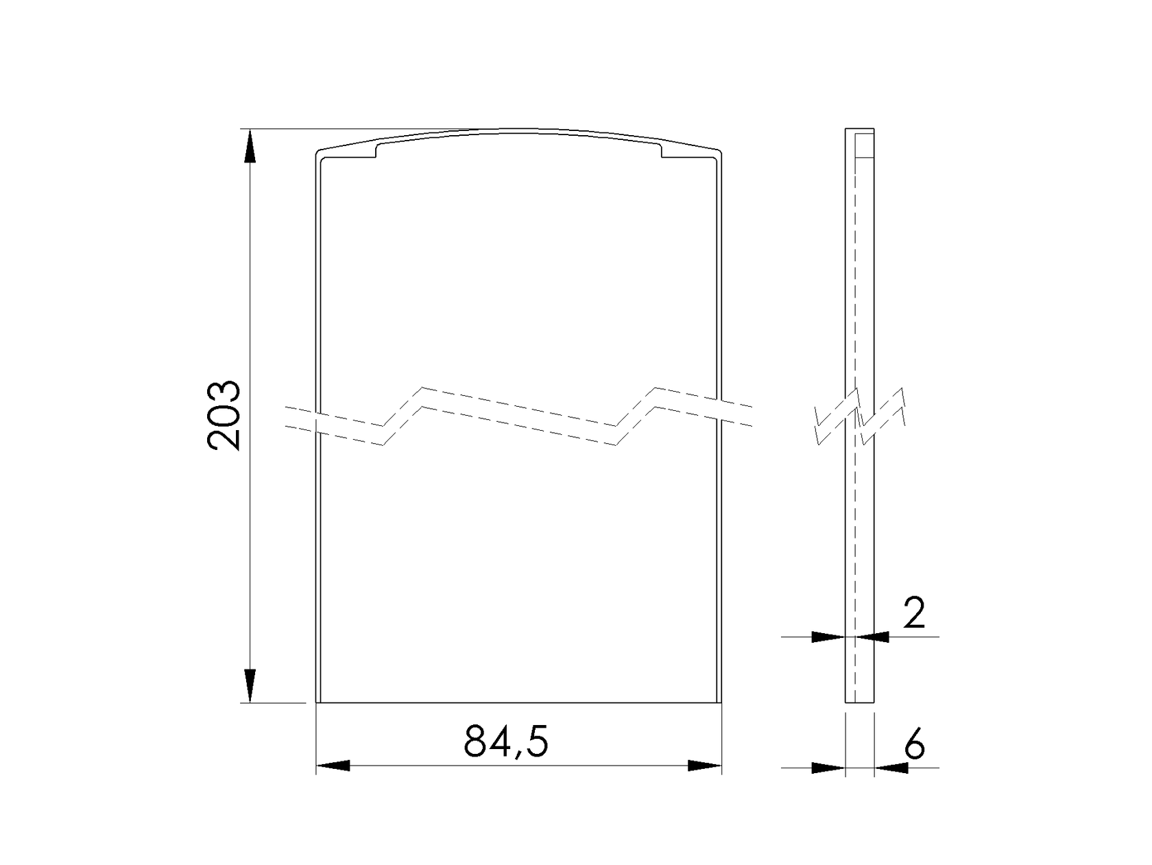 Záslepka pre profil AL/0008-ProXL-S-E pre schody