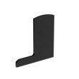 End cap for profile Al/0006-UNO-S-EB
