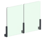 Aluminum Post Profile 56 × 60 mm - 0.5 m - Anthracite RAL 7016
