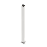 Stainless Steel Post 100x100-2000 with Anchoring Flange, Natural