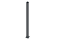 Stainless Steel Post 80x80-2000, with Anchor Flange, Anthracite RAL 7016