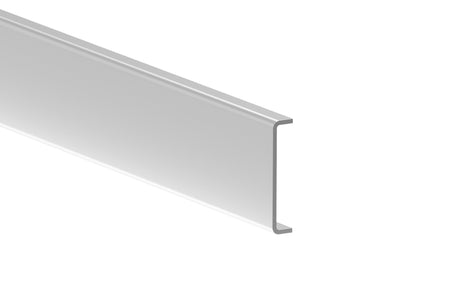 Stainless steel U-profile 15×75×15×3 mm – length 2.0 m – AISI 304, Natural