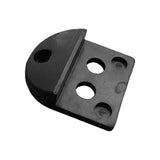 Stop center fixed-rubber+steel base, 150x130x65mm