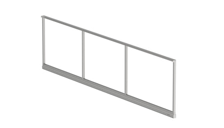 Horganyzott keret önhordó tolókapuhoz 6x2,125 m, hegesztés nélküli, feszítővel - Natural - SET - ECO