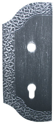 Štítok bránový zdobený ľavý 265x105, t3mm, 85mm